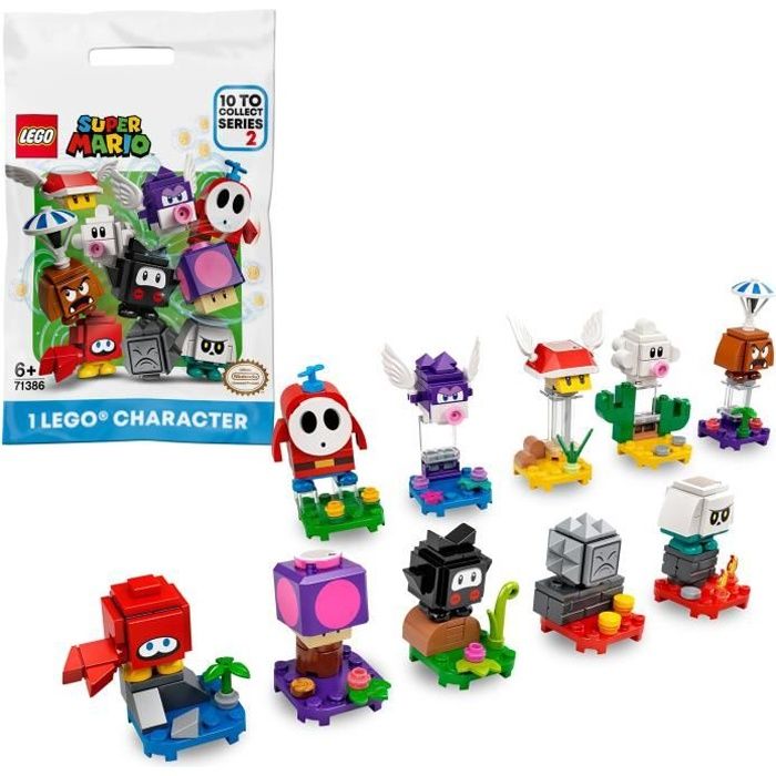 LEGO® Super Mario™71386 Pack surprise de personnage, Série 2, jeu intéractif à collectionner pour enfants (modèle choisi au hasard)