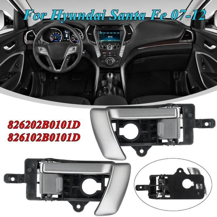 T4W 2x Poignée de Porte Intérieure Pour Hyundai Santa Fe 07-12 #826202B0101D