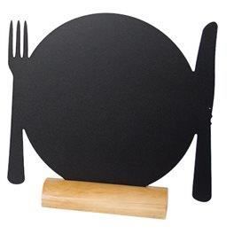 Ardoises assiettes (3) 1er prix + 1 feutre blanc