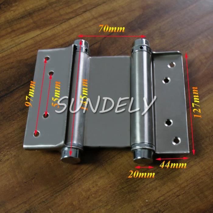 Sundely 5 -Salut-Q double charnières de porte de porte d'oscillation de porte de cuisine de restaurant de salle de manière 2 355747