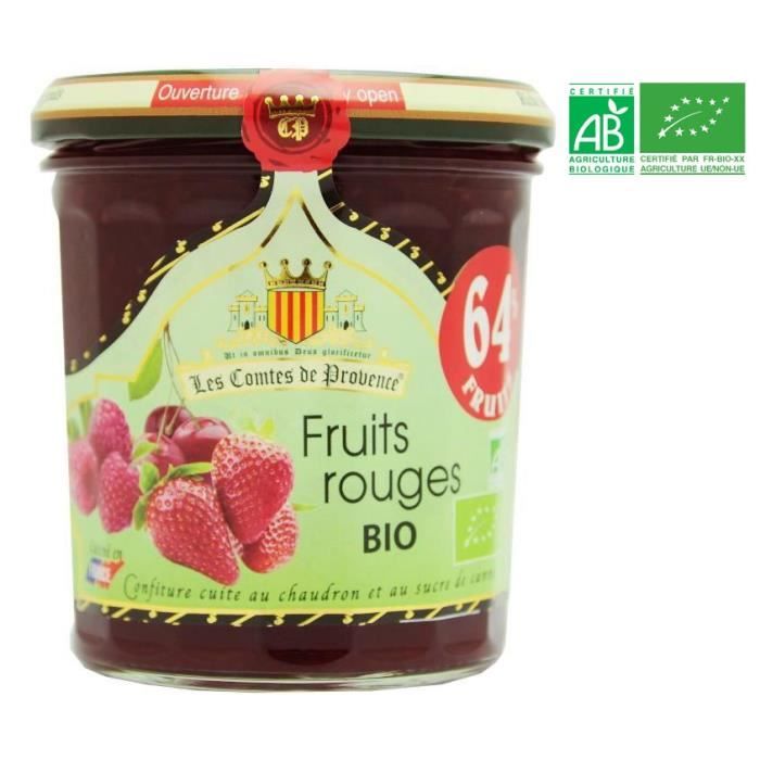 LES COMPTES DE PROVENCE Confiture de Fruits Rouges Bio - 350g