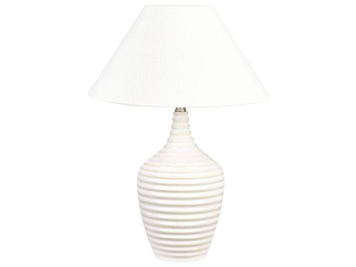 Lampe à poser en céramique beige 56 cm CELESTE Lampe à poser en céramique beige 56 cm CELESTE