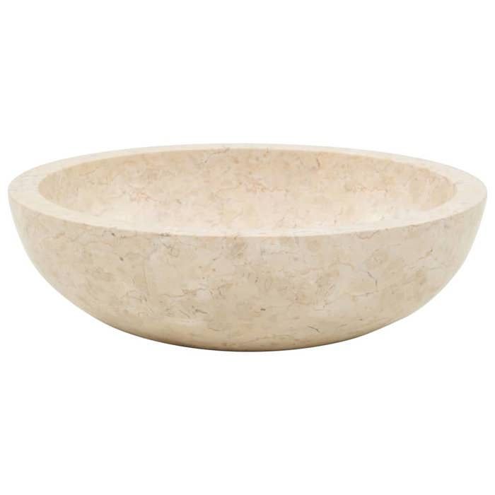 Lavabo - Évier de cuisine - 40 x 12 cm Marbre Crème L122