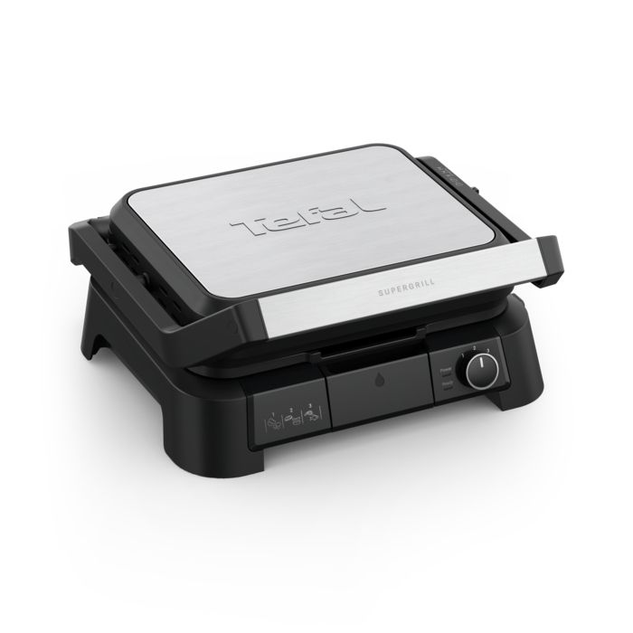 TEFAL Grill SuperGrill 3 en 1 Gril de contact Barbecue Position four