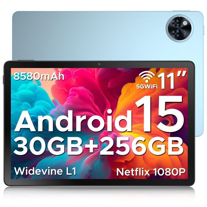 Tablette tactile DOOGEE U11 PRO Android 15 Unisoc T7200 Batterie 8580mAh 11 pouce ips 90Hz 30Go + 256 Go Widevine L1 WiFi6 – Bleu