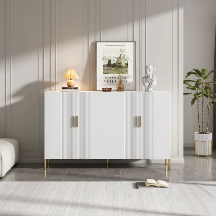 Buffet avec 4 portes et 3 tiroirs, pour salon et salle à manger