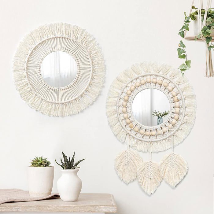 Lot De 2 Tapisseries Bohème Yin Yang Carpes AHANDMAKER - Style Rétro Vertical 33 X 130 Cm Pour Chambre Et Salon