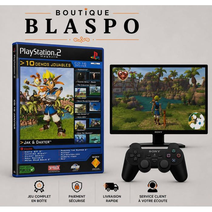 Jak and Daxter + 10 Jeux Jouables Démo PS2 PlayStation 2 PAL Compilation Démonstration Reconditionné -  reconditionné disponible sur Cdiscount Seconde Vie