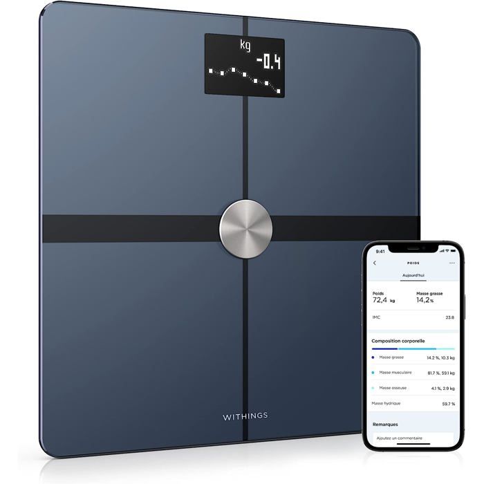 WITHINGS Body+ Reconditionné - Balance connectée WIFI pèse-personne Noir Reconditionné - Withings reconditionné disponible sur Cdiscount Seconde Vie
