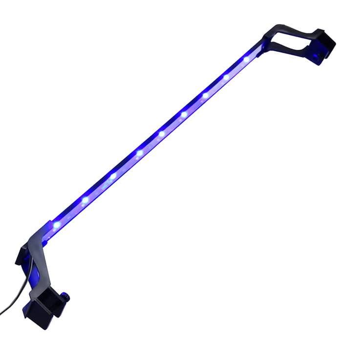 Lampe LED daquarium - vidaXL - Bleu et blanc - 75-90 cm - Aluminium - Économie dénergie - Deux modes déclairage