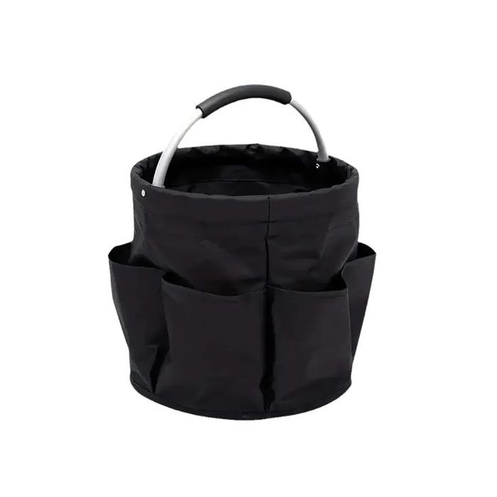 Sac de Rangement Pliable Sac Fourre-Tout à Outil Seau de Rangement Portable (Noir Version B)