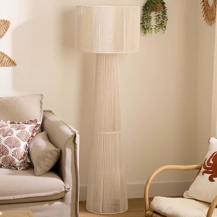Eazy Living Lampadaire Bayonne Blanc H145 cm