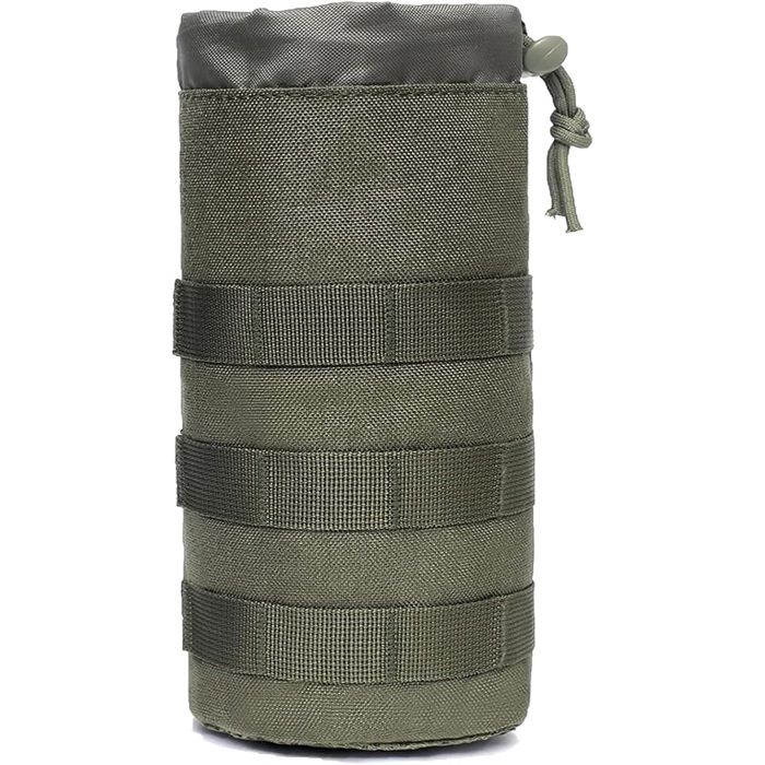 Gourde Sac à Dos Porte Bouteille bandoulière réglable avec Porte Bouteille Cordon Serrage Militaire Poches Sac Dos Randonnée Vert Gourde Sac à Dos Porte Bouteille bandoulière réglable avec Porte Bouteille Cordon Serrage Militaire Poches Sac Dos Randonnée Vert