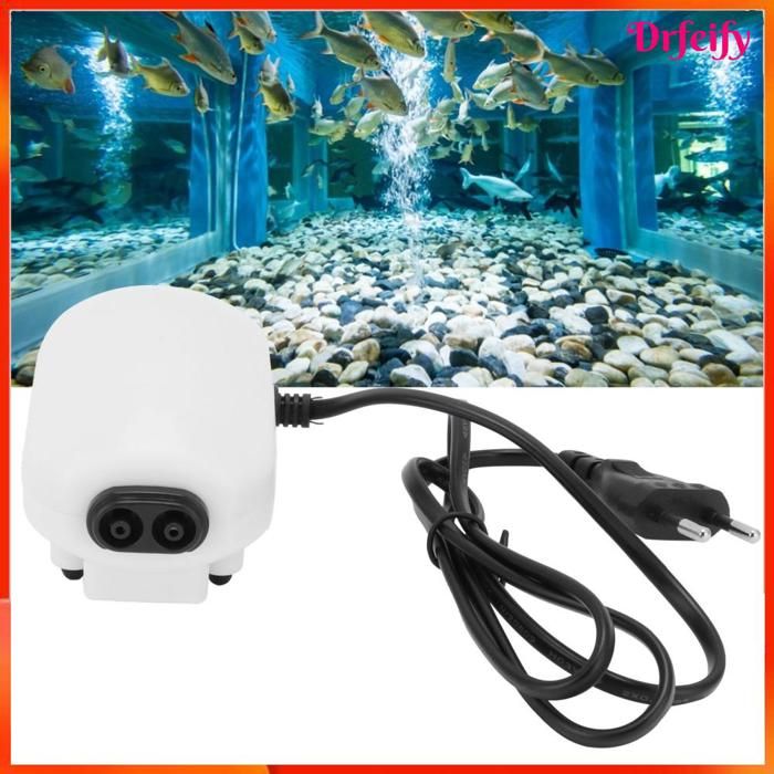 Comparer les prix de Pompe à oxygène pour aquarium - AKOZON - Mini Pompe Silencieuse - Double Sortie - 306g - 107x55 cm