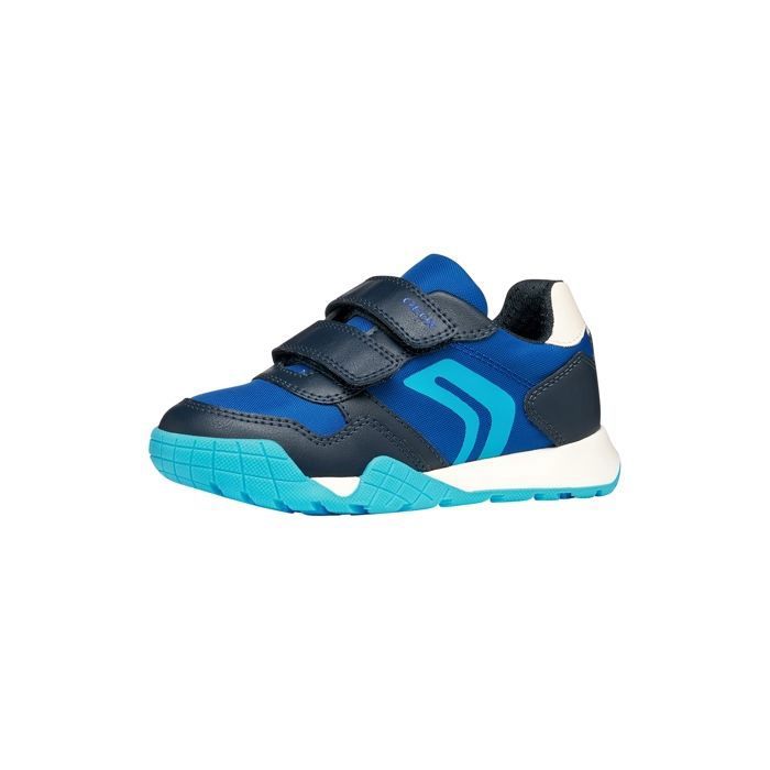 Geox Basket Basse Cuir Geox  J Ran E - Royal -  Marine