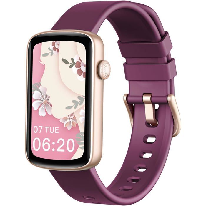 Montre connectée femme sport podomètre cardio SpO2 tracker activité notifications IP68 iOS/Android