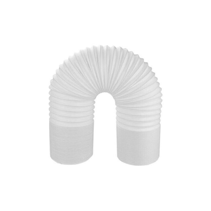 Tuyau évacuation clim mobile 150mm x 1m - PP renforcé armature acier extensible rotation gauche