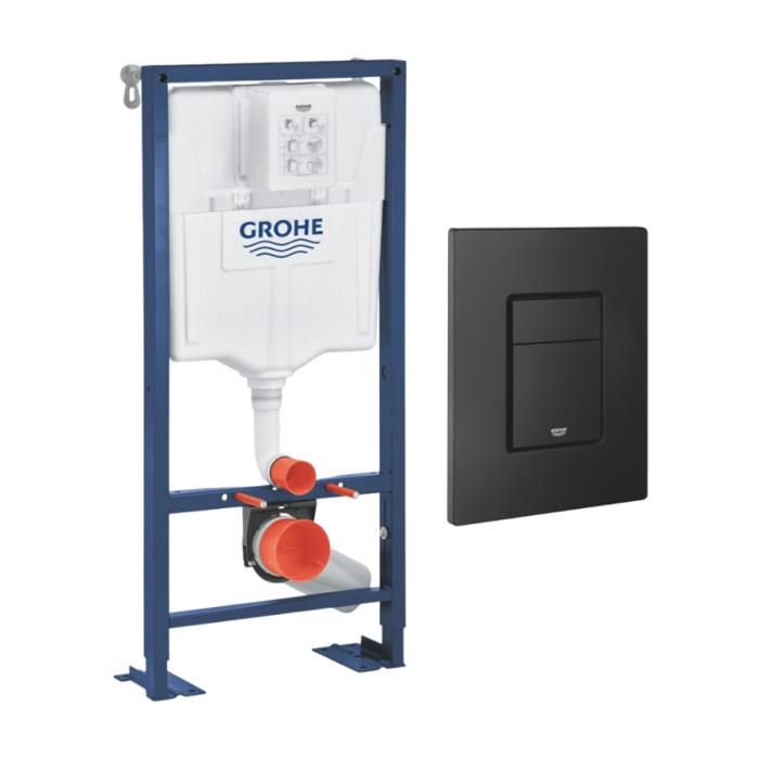 Bâti support autoportant GROHE Solido avec plaque commande Even - vue 2