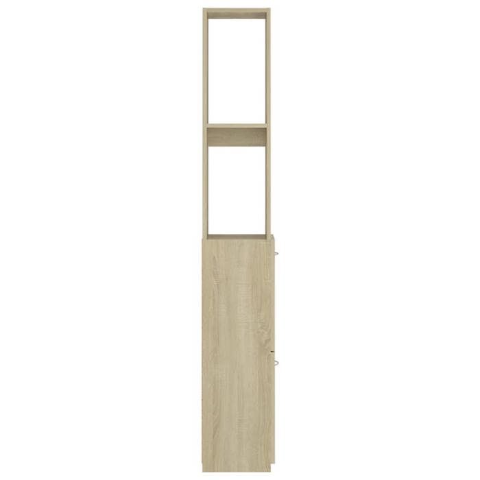 Armoire de salle de bain Chêne sonoma 25x25x170 cm Aggloméré_2 ans garantie_82879
