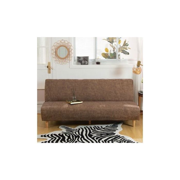 Housse de Canapé sans Accoudoir ExtensibleCouverture de Canapé sans Bras Universel Tout Couvert Canapé Pliant ProtecteurFacile à I
