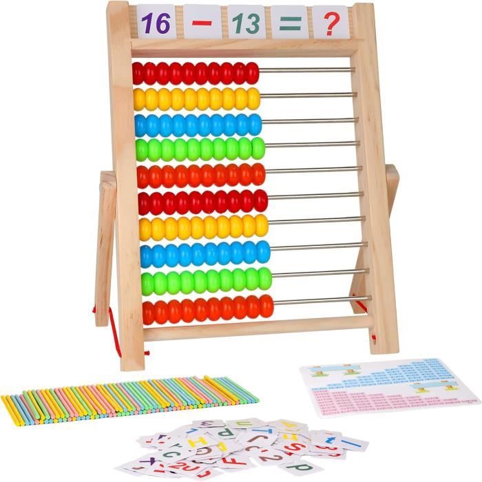 Boulier règle à calcul, Puzzle Enfant Bâton Mathematiques Bouliers avec