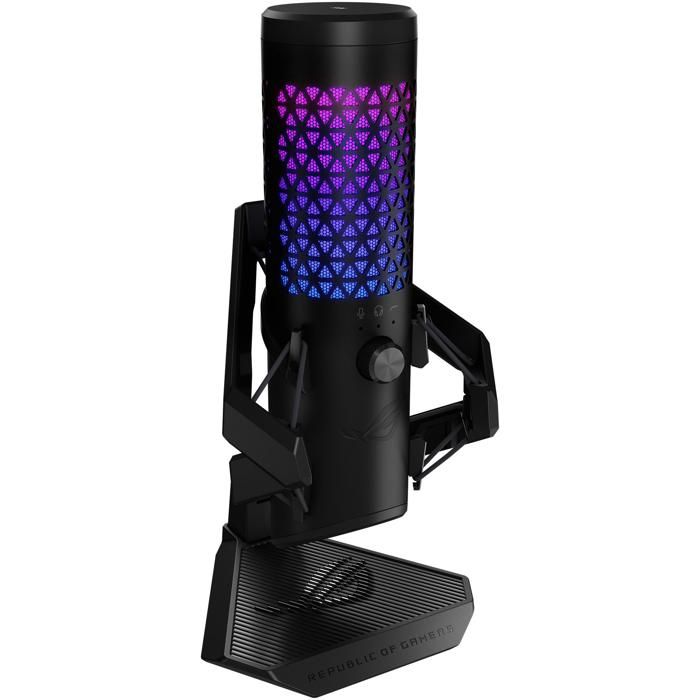 Microphone Gaming - Asus - ROG CARNYX - Condensateur cardioïde - 192 kHz - Filtre anti-pop