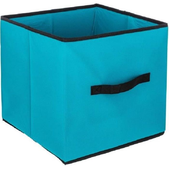 carrée pliante jouet Cube sur toile Tissu Boîtes de rangement 22 x 22 x 22 cm Petite Rouge