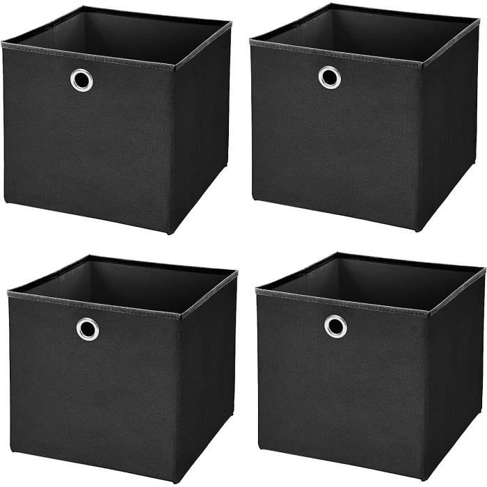 Boîte De Rangement - Zeller - Beige - 28 X 28 X 28 Cm - Tissu