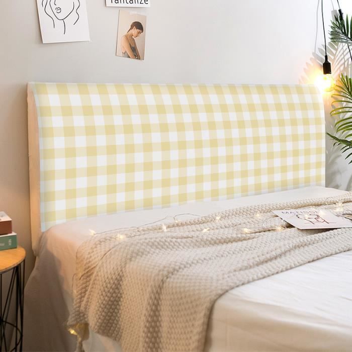 Housse De Tête De Lit Kaki Extensible Doux Lavable Anti-poussière Universelle Housse De