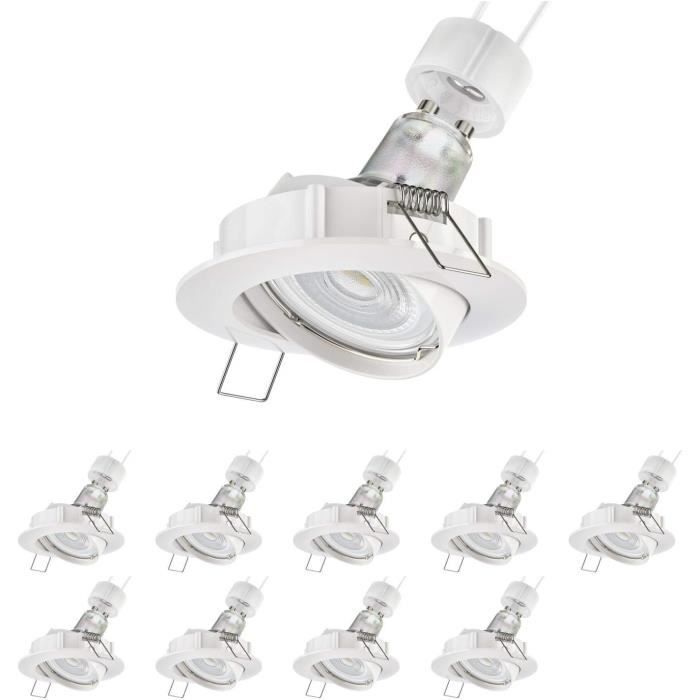 Spot LED Encastrable 1W - Trou 25-30mm - 30° Angle - 4000K Lumière Naturelle - Pour Meuble, Escalier
