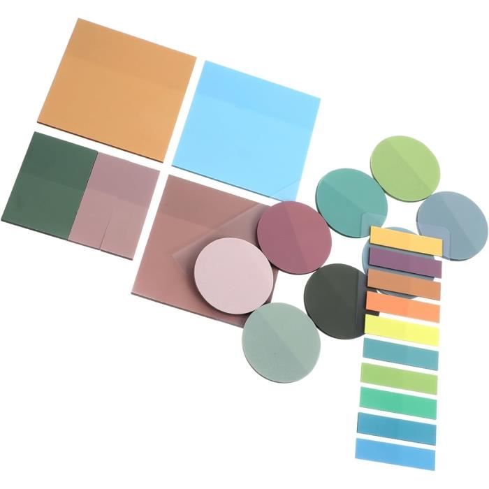 Lot De 150 Notes Autocollantes Colorées Et 200 Bandes Adhésives - Étanche - Transparent - Pour - 7