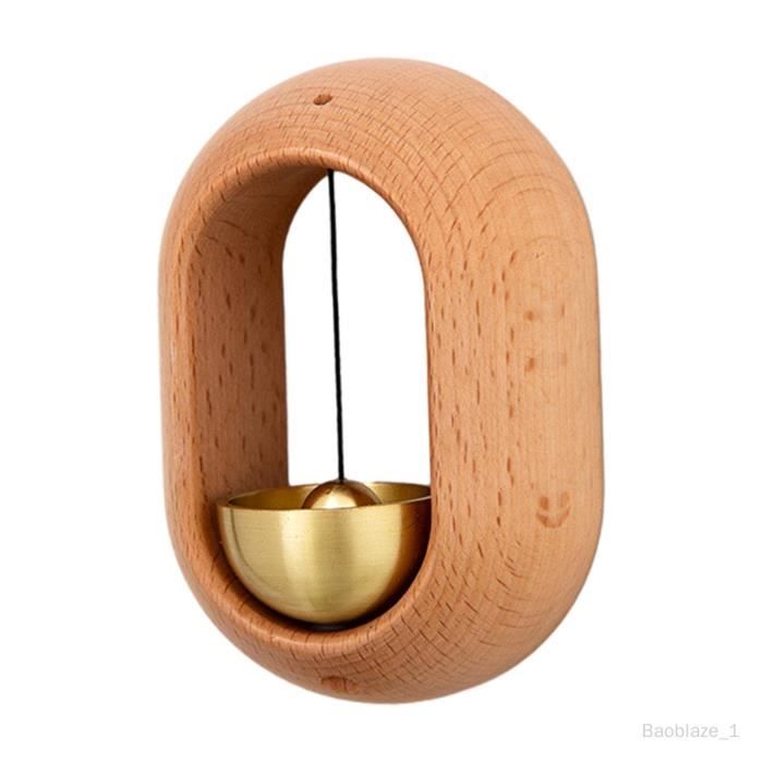 Carillon de porte en bois de japonais, cloche légère et unique, sonnette