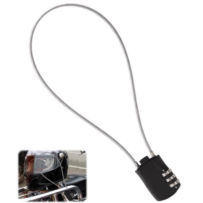 Cble Antivol Max.150 Cm Antivol Casque Antivol Cadenas Combinaison Avec Code 4 C