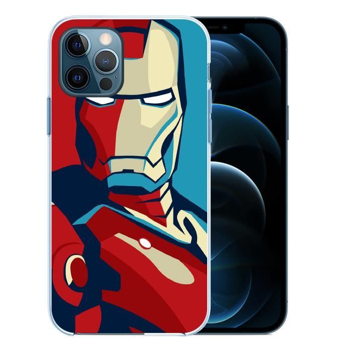 Coque Pour Iphone 12 Pro Iron Man Design Affiche Cdiscount Maison