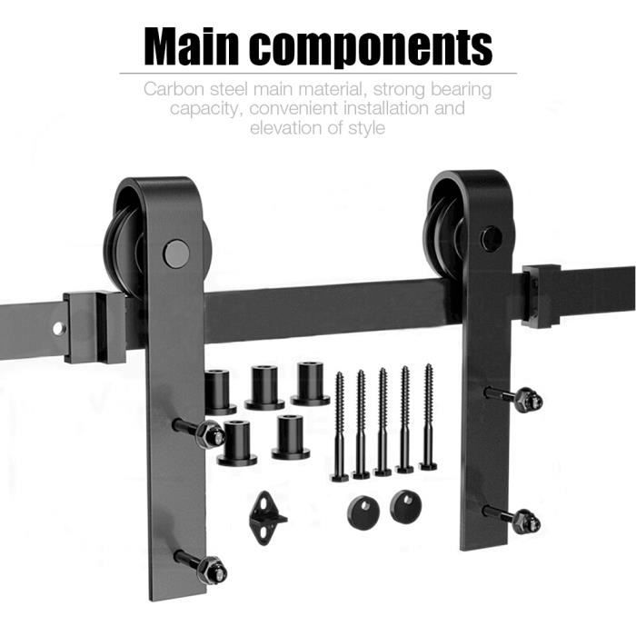 2M Rail de porte coulissante suspendu haute qualité