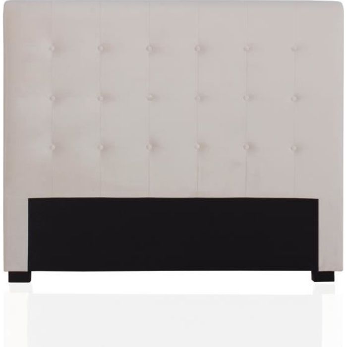 INTENSEDECO T&ecirc;te de lit capitonn&eacute;e Premium Velours 140cm Beige