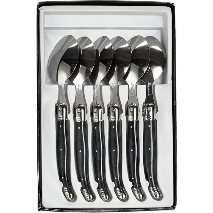 Lot De 6 Cuillères à Soupe Minimal – Acier Inox 18/0 Hautement Poli 20 Cm