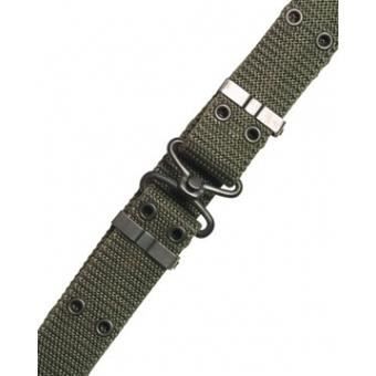GEAR© - Ceinture Ilitaire US Ary - Coloris Noir - Boucle étal Argent