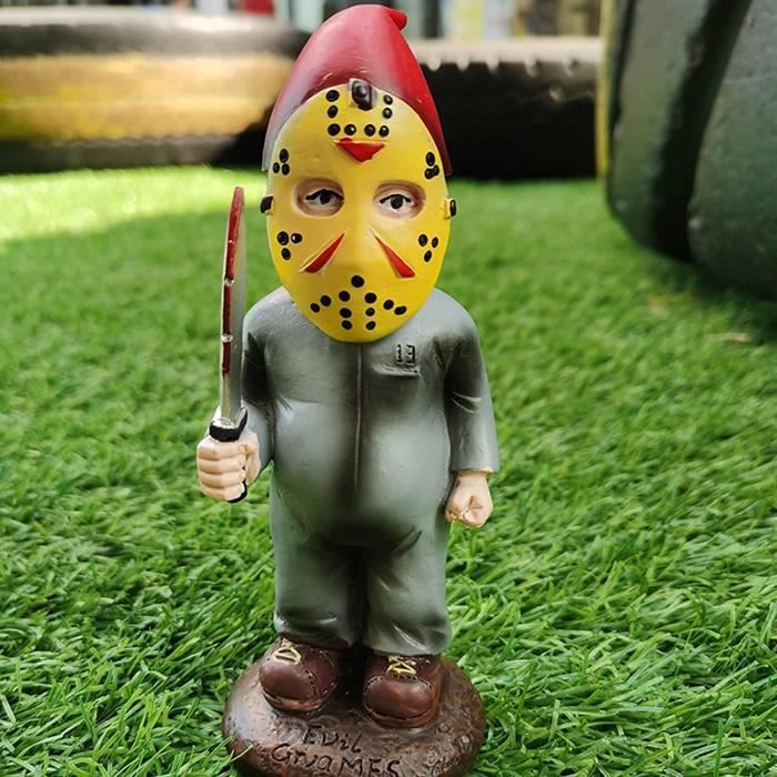 Statue De Nain De Jardin, Figurine De Gnome De Samouraï En Résine