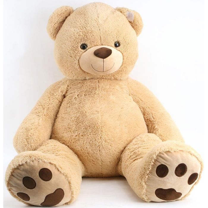 ID MARKET - Ours en peluche géant 150 CM beige - Cdiscount Jeux - Jouets