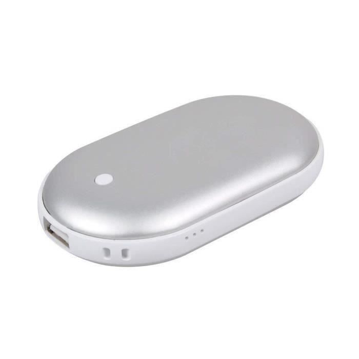 Samsung Galaxy et t/él/éphone Android Noir 6000 mAh Chauffe-Mains Rechargeable Batterie Portable pour iPhone