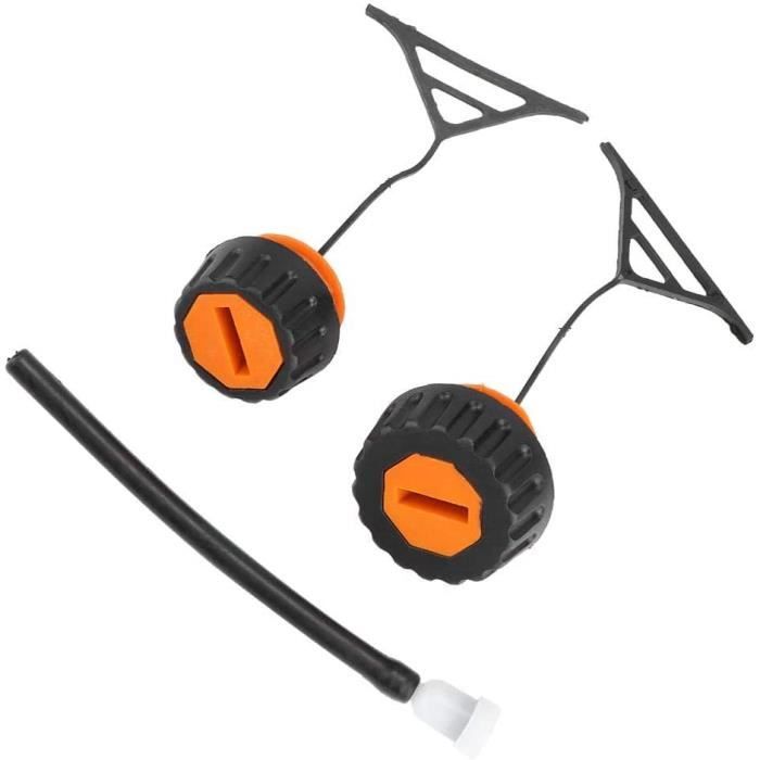 Lot De 2 Bouchons Réservoir Essence/Huile Pour Tronçonneuse MS170 MS180 017 018 – Remplace 1130 350 0500, Solide Et Étanché