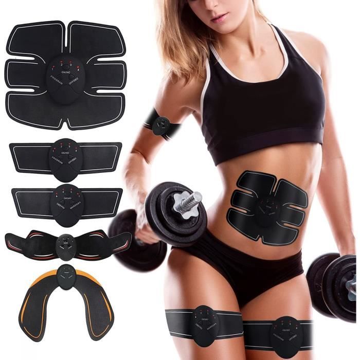 Electrostimulateur Musculaire,Ceinture Abdominale Electrostimulation, 4  Modes pour Stimulateur Musculaire,Rechargeable - Cdiscount Sport