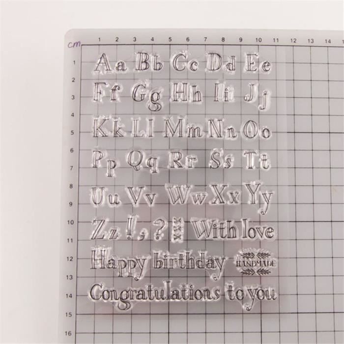 Tampons Alphabet Pâtisserie - 8 Pièces Silicone - Lettres A-Z, Chiffres 0-9 - Pour Gâteaux