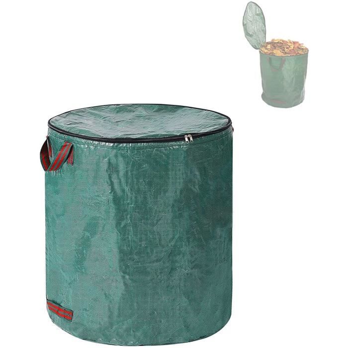 Sacs à Déchets De Jardin 272L - Lot De 3 - Étanche Et Réutilisable - Pour Feuilles, Branches, Débris Verts