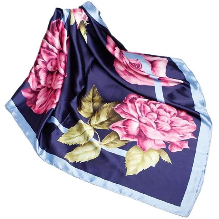 foulard satin cheveux