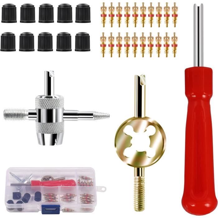 Lot De 2 Tiges De Valve Presta 60mm - Alliage Léger Antirouille Avec Outil De Retrait, Compatible Vélos Et Vélos De Route