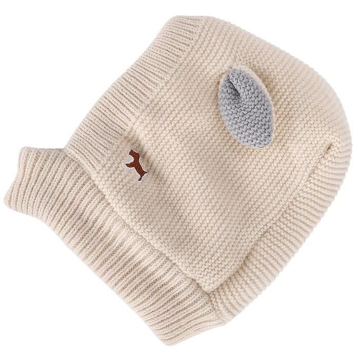 Comparer les prix de Garosa Bonnet tricoté pour animaux de compagnie Bonnet Tricoté de Chien Chapeau au Crochet de Chiot d'Hiver Chaud Casquette