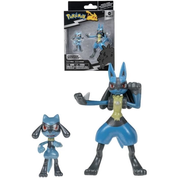 Figurines Pokémon Riolu et Lucario - Pack évolution 5cm et 10cm - BANDAI -  Cdiscount Jeux - Jouets