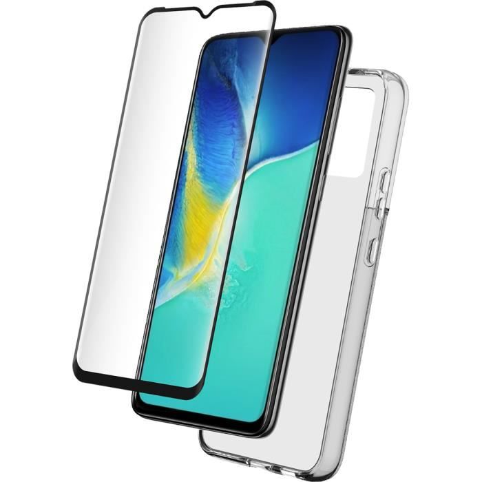 Coque TPU + 2 Protections écran Wiko Y81 - Coque Imprimée Antichoc + Verre Trempé 9H - Protection Complète